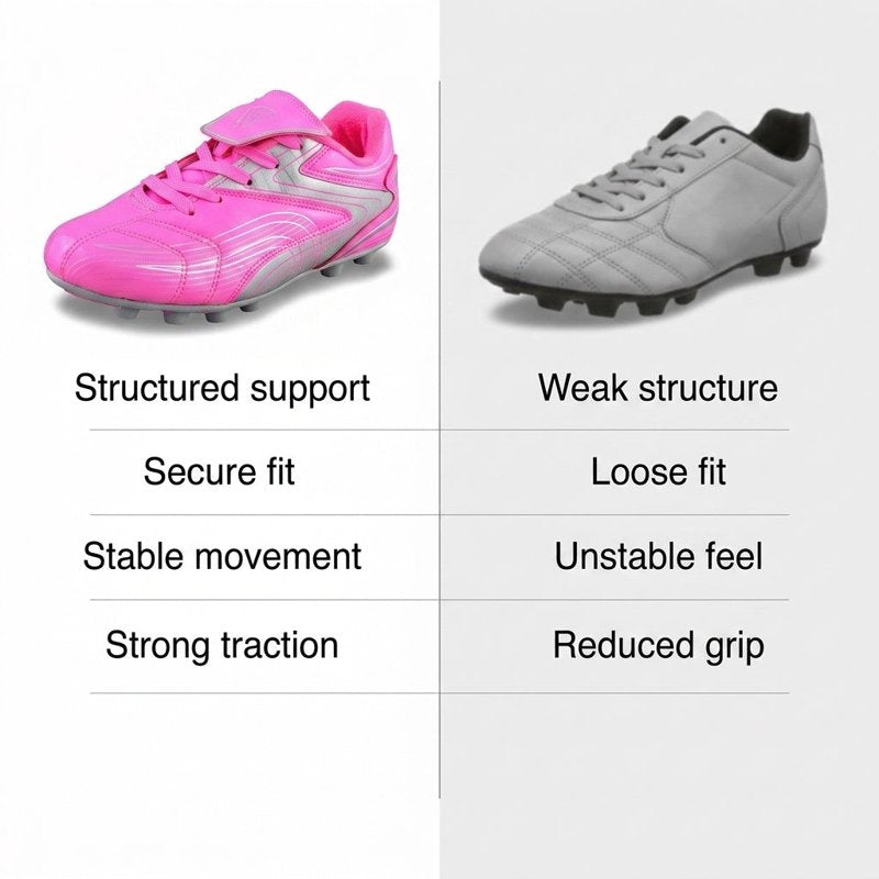 Vizari Youth Firm Ground Soccer Cleats, 9.5 Pink – Comfortable Durable Outdoor Soccer Shoes for Boys & Girls