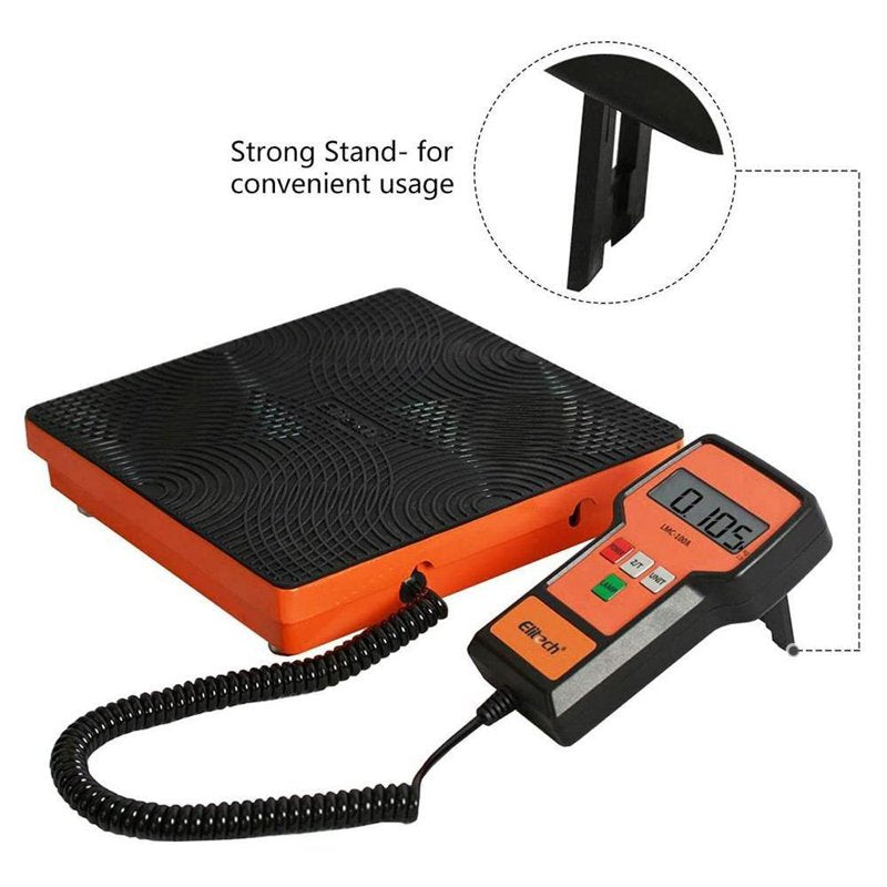 Digital Refrigerant Scale for HVAC - 220lb Freon Charging Weight Scale