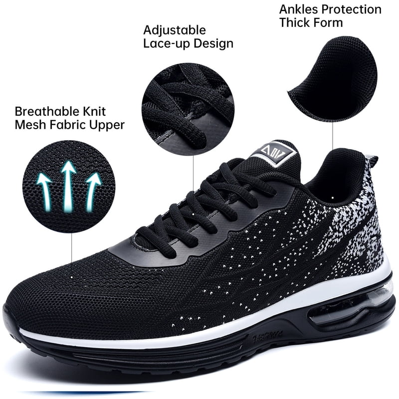 Men's Trail Running Shoes Lightweight Breathable Athletic Sneakers for Walking & Gym
