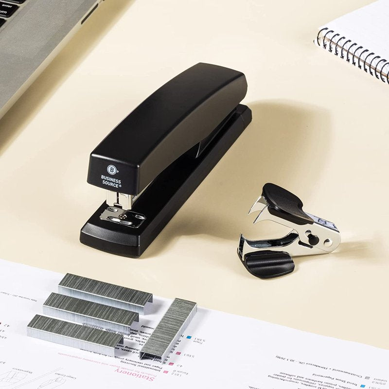 Desktop Stapler with Staples and Remover - 20 Sheet Capacity Office Supply