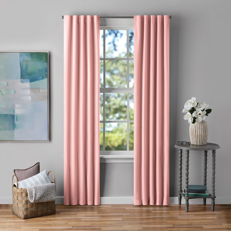 Blackout Curtain Panel Pair - Rod Pocket & Back Tabs, 84-Inch Length