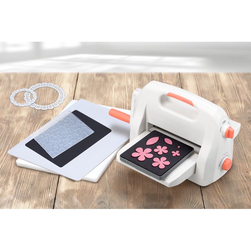 Adjustable Die Cutting & Embossing Machine Kit for Paper Fabric & More