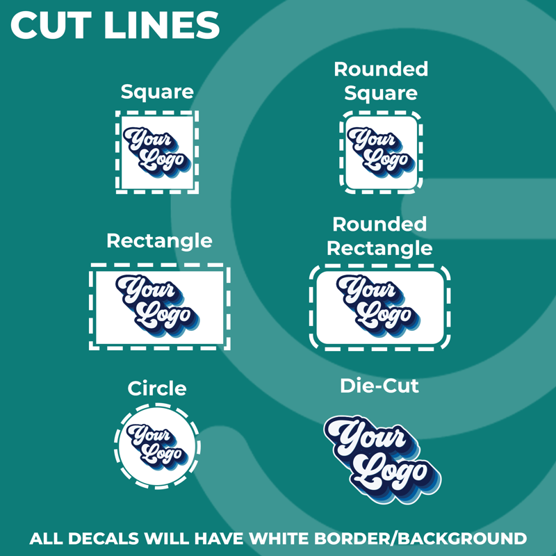 Custom Logo Stickers - Personalized Vinyl Labels Bulk Sets for Business & Packaging