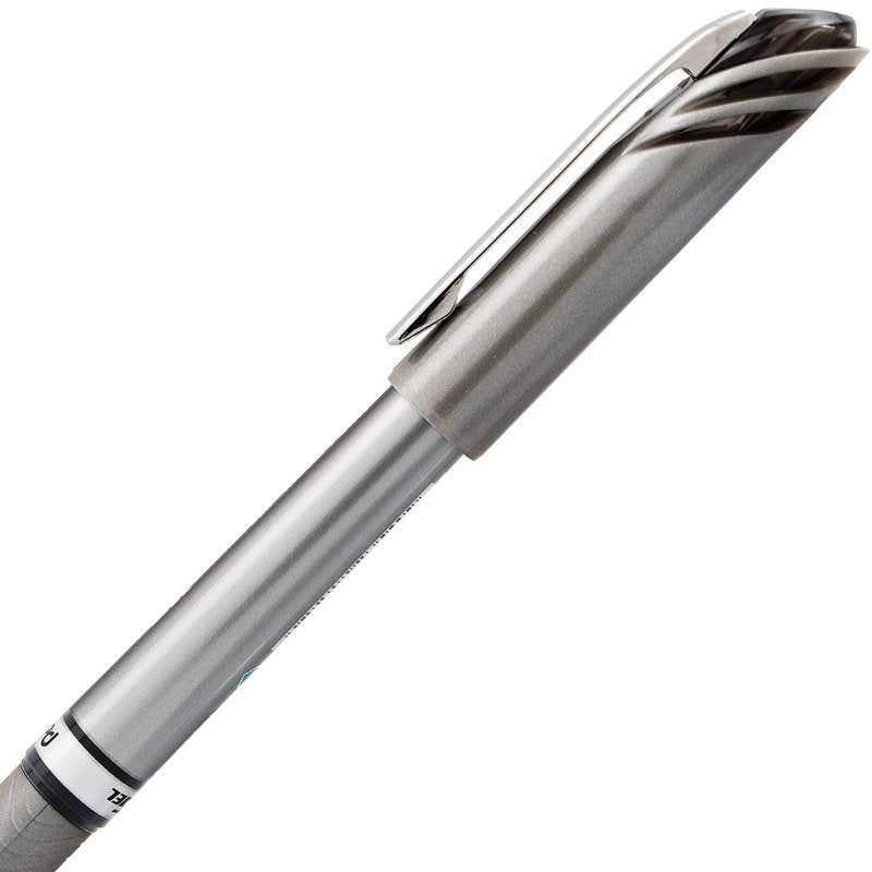 Gel Pen 0.7mm Medium Line Black Ink Cap Pen Pack of 12