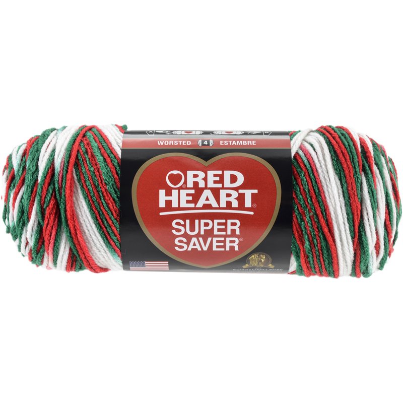 Multipack of 6 Red Heart Mistletoe Acrylic Yarn for Knitting & Crochet
