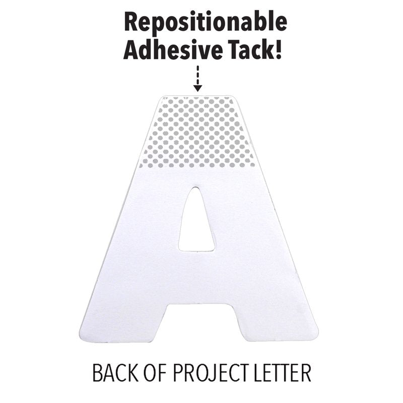 Multi-Color Jumbo Paper Letters and Numbers for Posters - 108 Pieces