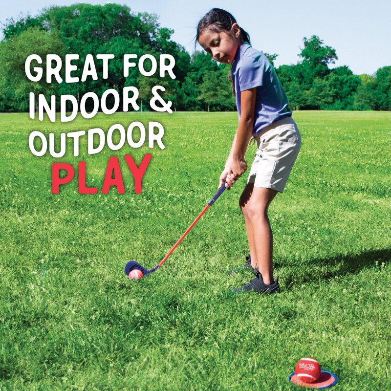 Kids Golf Starter Set with Clubs Balls & Disks - Perfect for Ages 3-6