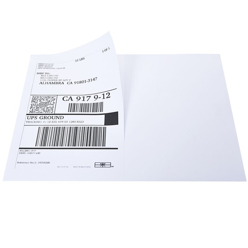 Self Adhesive Shipping Labels 8.5x5.5 Inches, Pack of 200 | Office & E-commerce Labels