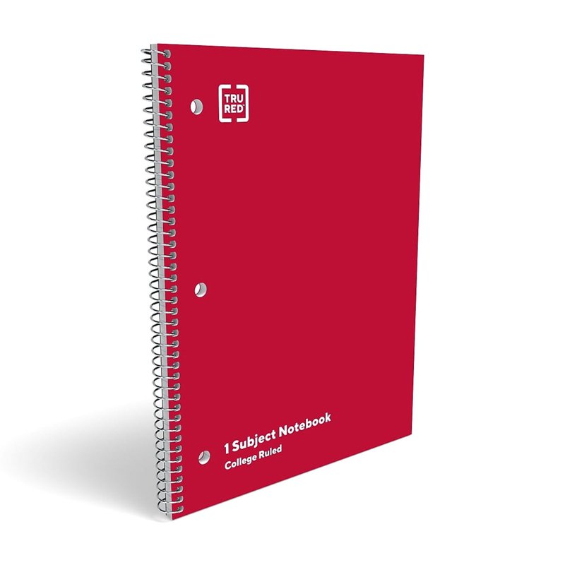 1-Subject College-Ruled Notebook 8 x 10.5 Inches Assorted Colors - Pack of 3