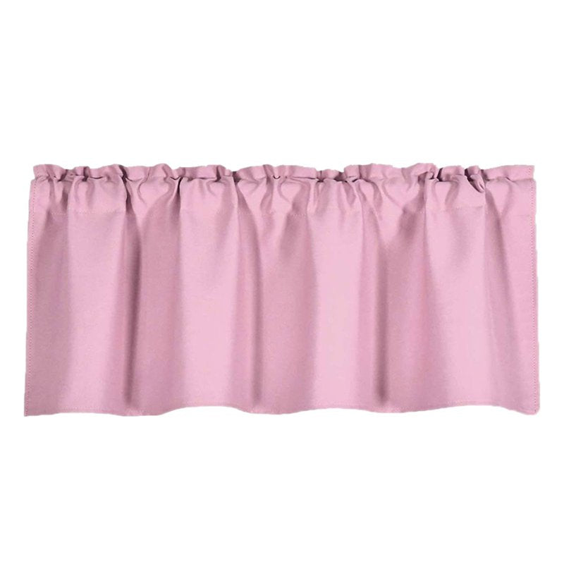 Blackout Valance Curtain for Kitchen & Living Room 57x18 Inches - Decorative Window Treatment