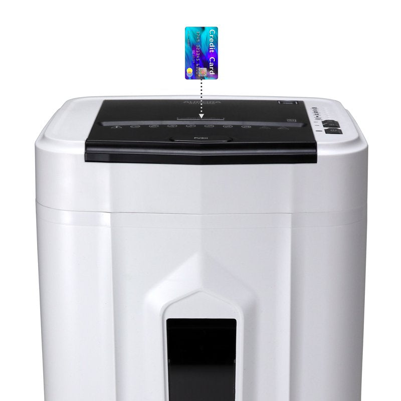 120-Sheet Auto Feed Micro-Cut Paper Shredder with Pullout Basket, Office Security