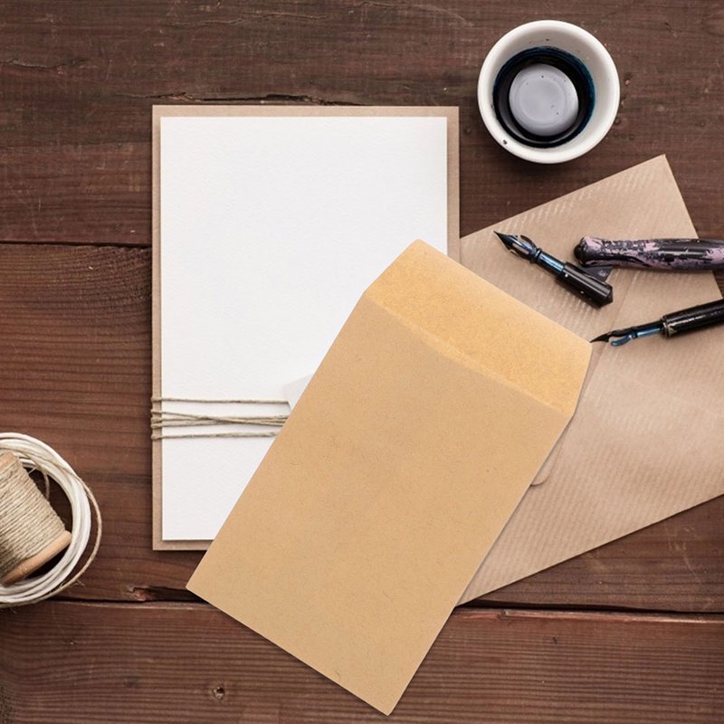 Kraft Paper Envelopes for Seed Storage and Small Items - 50 Pack