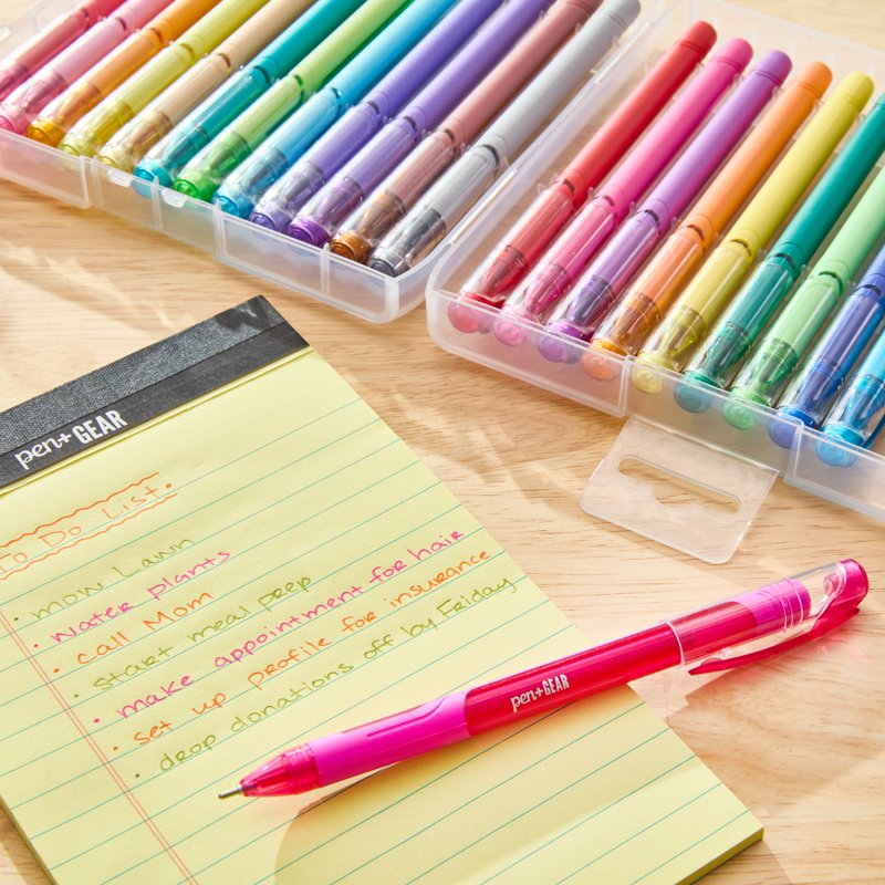 Scented Ballpoint Pens Set - 24 Assorted Ink & Fragrance, 1.0 mm Medium Point