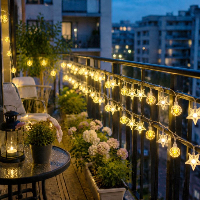 20 Ft Indoor & Outdoor String Lights with 40 LEDs, Waterproof Fairy Lights for Decor