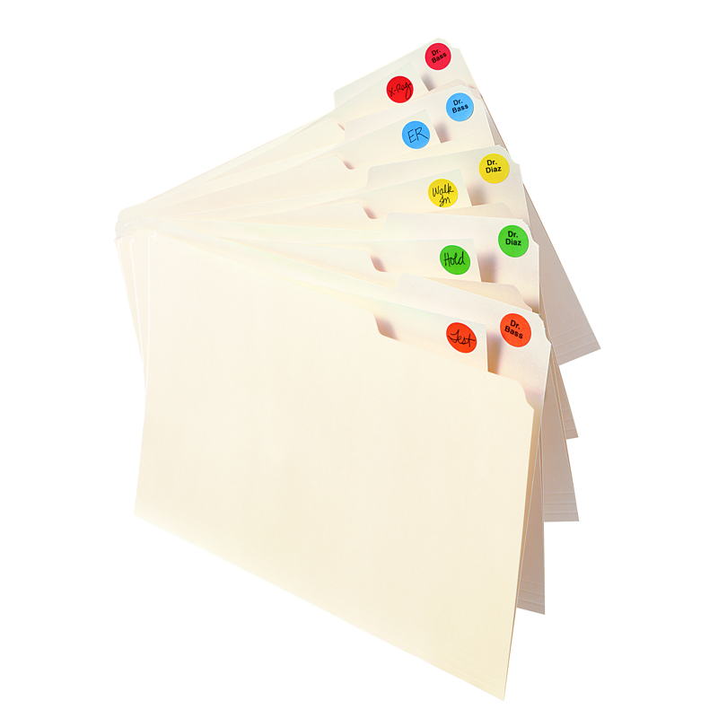 Removable Color Coding Labels 3/4-Inch Light Blue - Printable & Office Organization