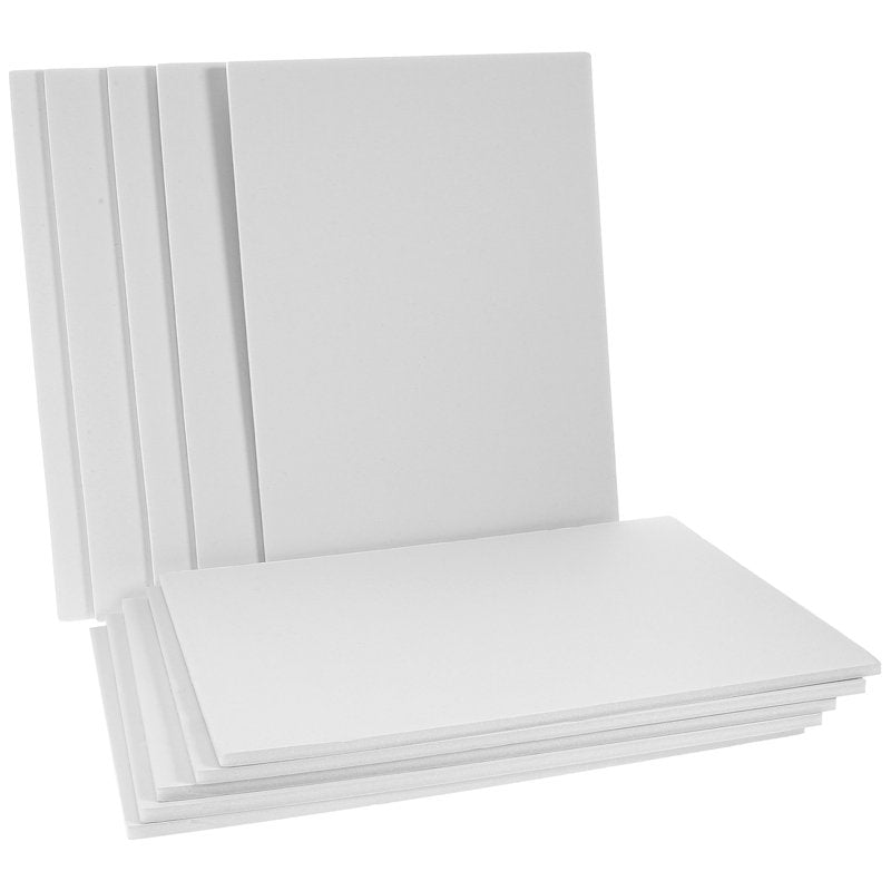10-Pack White Foam Display Boards for DIY Projects & Wall Backgrounds