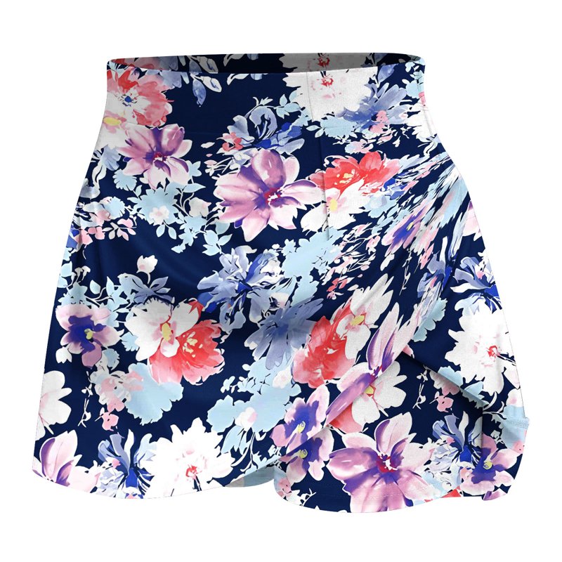 Women's Active Golf Skort with Built-In Shorts High Waist Quick Dry Lightweight
