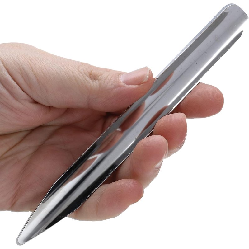 Bead Organizer Scoop - 6 Inch Metal Tool for Beads & Craft Storage