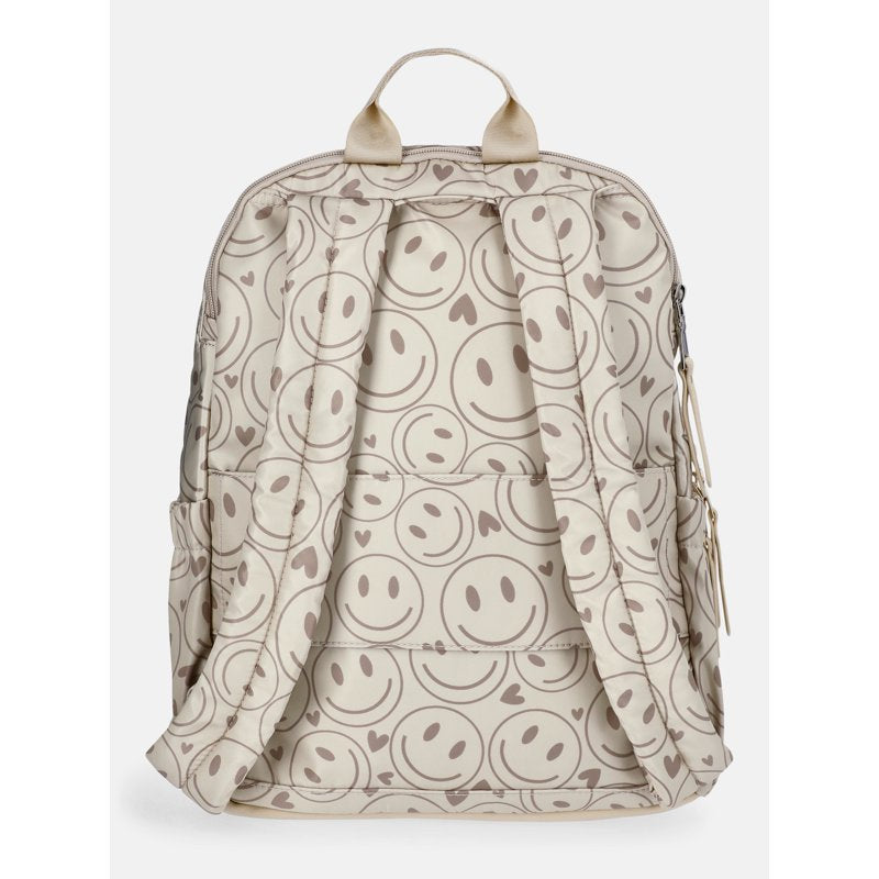 Women's Dome Backpack with Charm Chain Accent - Multi-Color Options