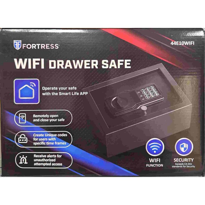 WiFi Drawer Safe with Electronic Lock, Remote Access & Alerts