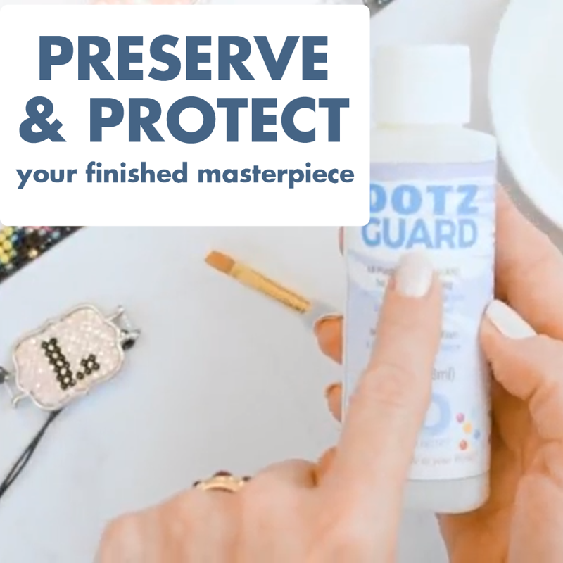 Diamond Dotz Sealer - Clear Diamond Painting Glue for All Projects 4oz