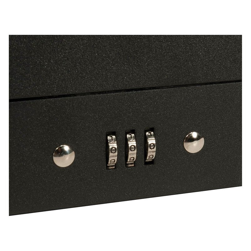 Cash Box with 6 Compartment Tray and Money Clip - Secure, Durable, Portable Storage