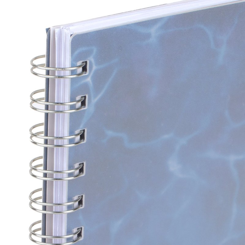 Small Weekly Monthly Planner 2026 - Blue Water Design, 5.5 x 8.5 Inches