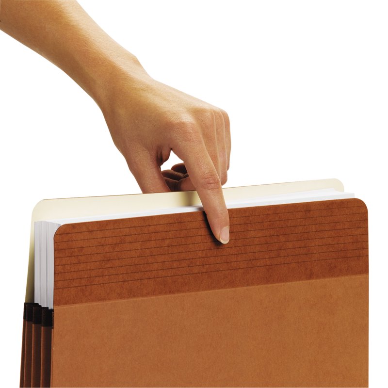 Letter-Size Redrope File Pockets with 5.25-Inch Expansion, 10 Pack