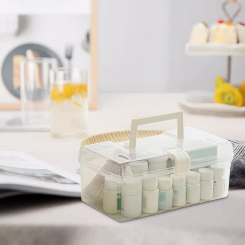 Plastic Storage Bin with Latching Lid - Clear Stackable Organizing Box for A4 Paper and Photos