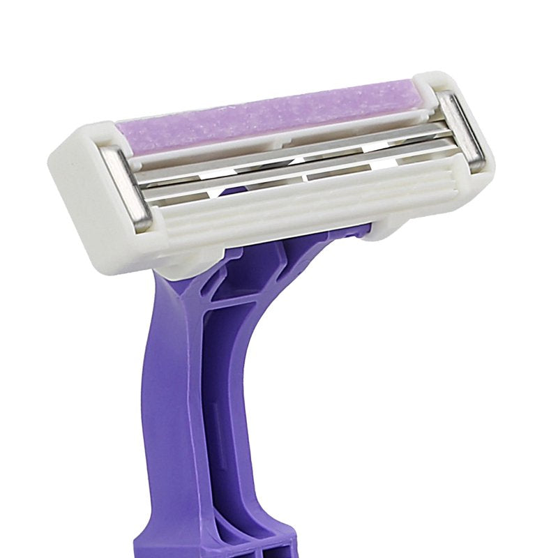 Disposable Women's Razors Pack - 2 Blade, Lubricating Strip, Easy Grip Handle
