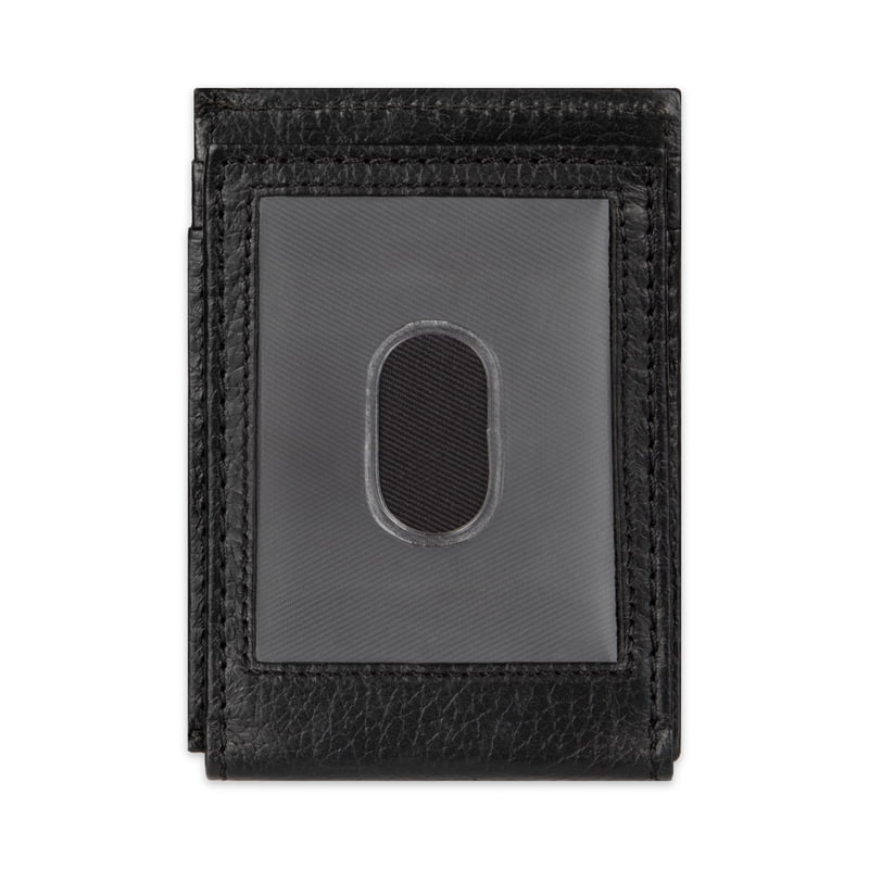 Men's Slim Magnetic Front Pocket Wallet - Black, RFID-Blocking