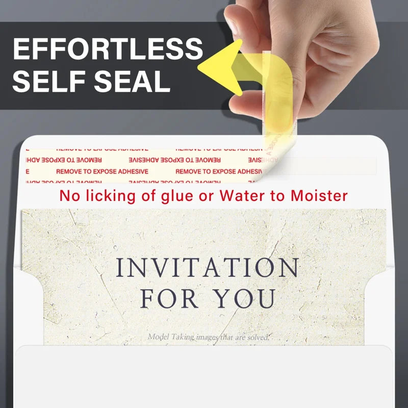 Self Seal Invitation Envelopes A4 4.25x6.25 Inches Pack of 50