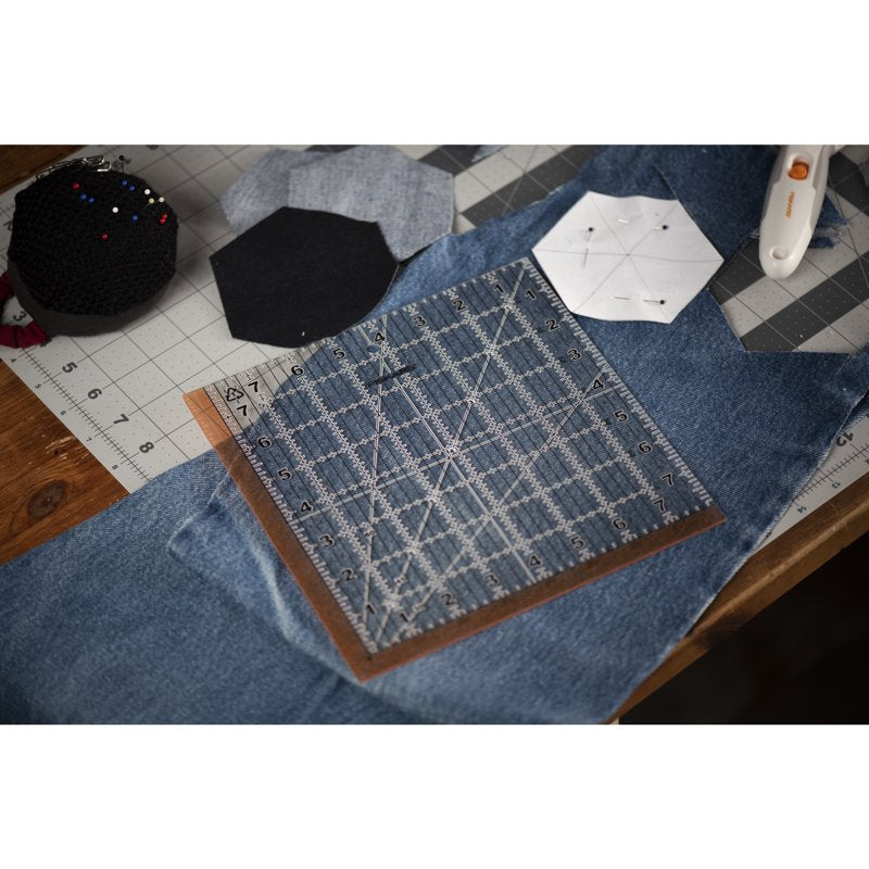 8.5x8.5 Inch Square Sewing Ruler for Quilting and Measuring