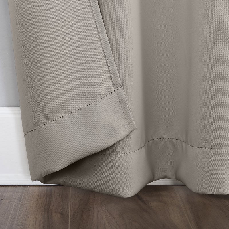 Energy Saving Blackout Curtain Panel Pair - Rod Pocket, 40x63 inches
