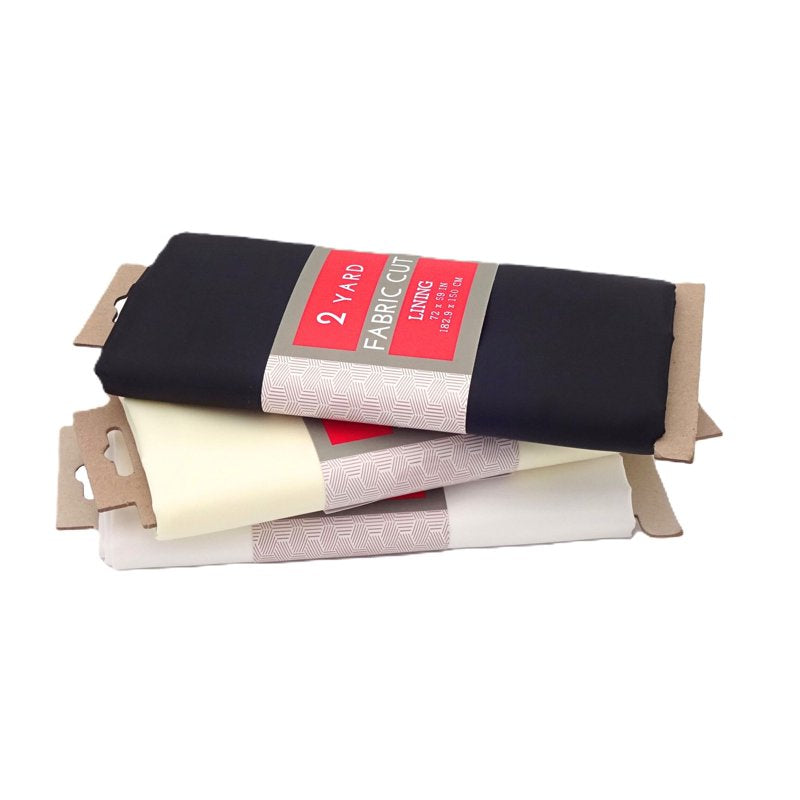 Black Lining Fabric 58/60 Inch Wide 2 Yards Precut Polyester for Garments