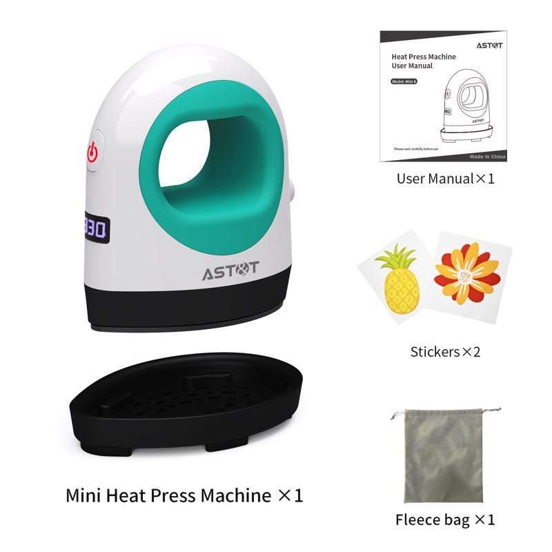 Mini Heat Press Machine Portable Digital Iron for Shoes Hats T-Shirts