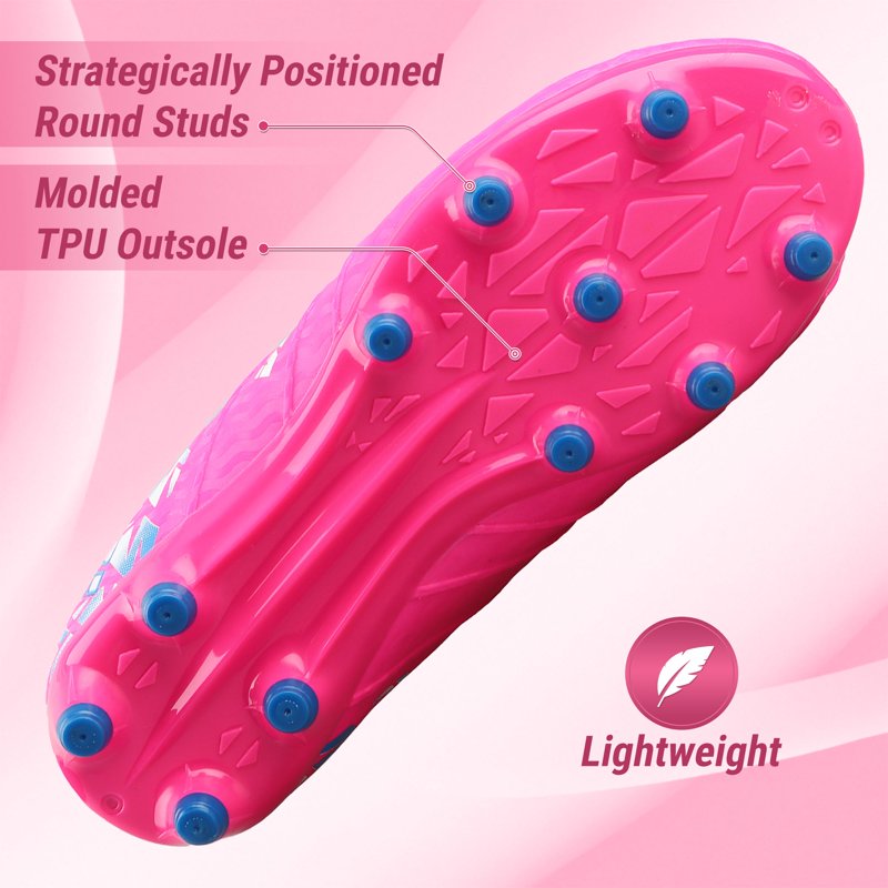 Vizari Pismo Junior Firm Ground Soccer Shoes for Kids - Pink (Variation 5)