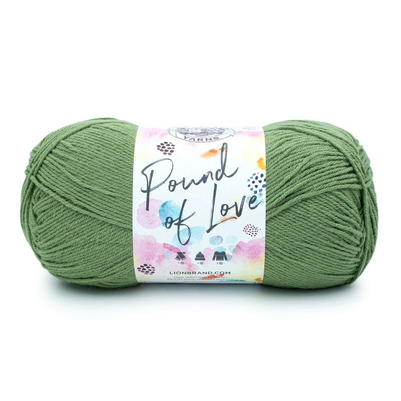 Pound of Love Yarn 12-Pack - Worsted Weight Acrylic for Knitting & Crocheting