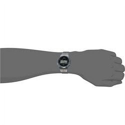 Unisex Digital Watch with Stainless Steel Band Water Resistance 7-Year Battery