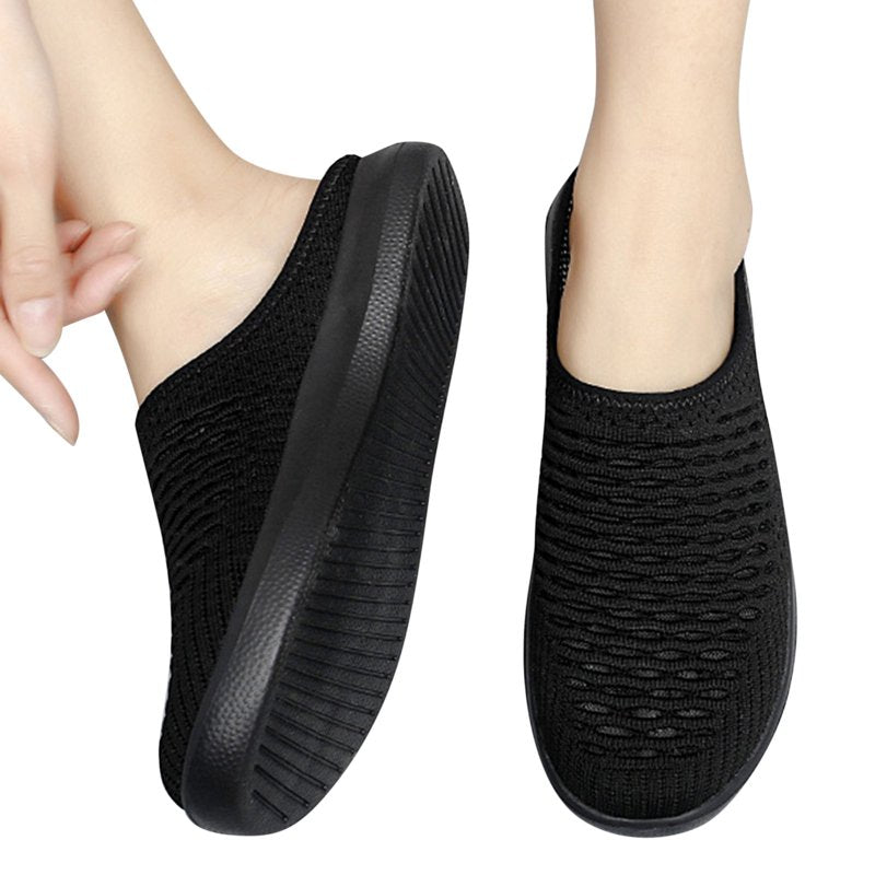 Women's Slip-On Sneakers - Comfortable Wide Width Athletic Shoes for Walking and Casual Wear