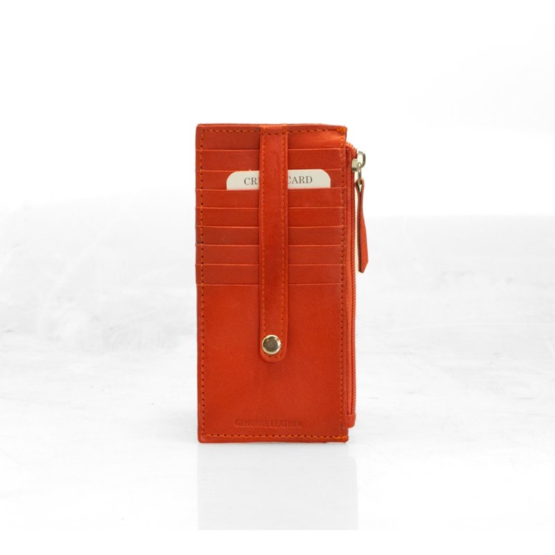 Top Zip Wallet with Card Holders - RFID Money Organizer for Men & Women