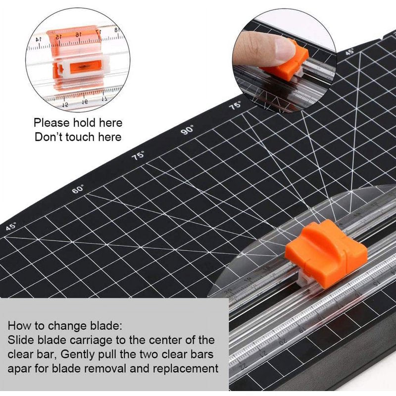 8 Pack Paper Cutter Replacement Blades with Safety Fuse for A4 & A5 Paper Cutters