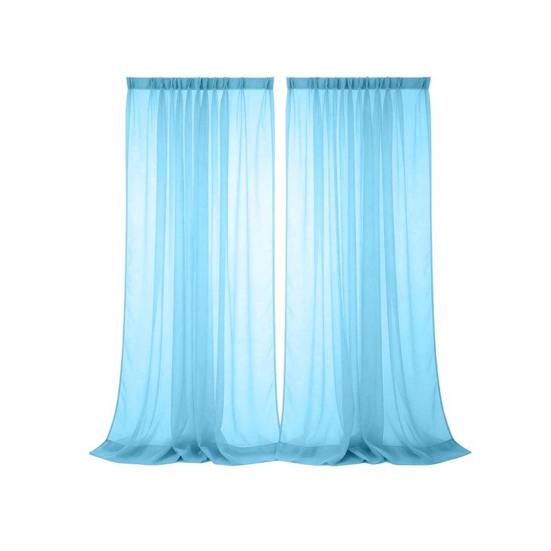 Sheer Curtains for Living Room & Bedroom - Light Filtering, Breathable, 78 Inch Length