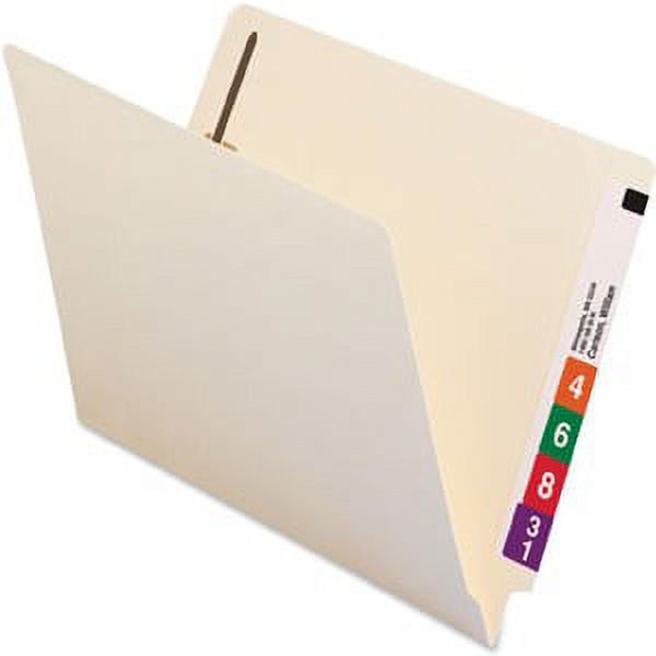 Manila End-Tab File Folders with 2 Fasteners - Letter Size, Pack of 50