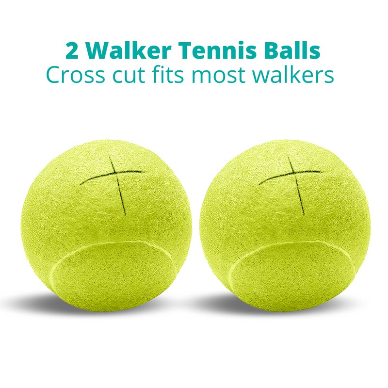 Pre-Cut Felt Tennis Balls for Walkers - 2 Pack, Floor & Carpet Glides