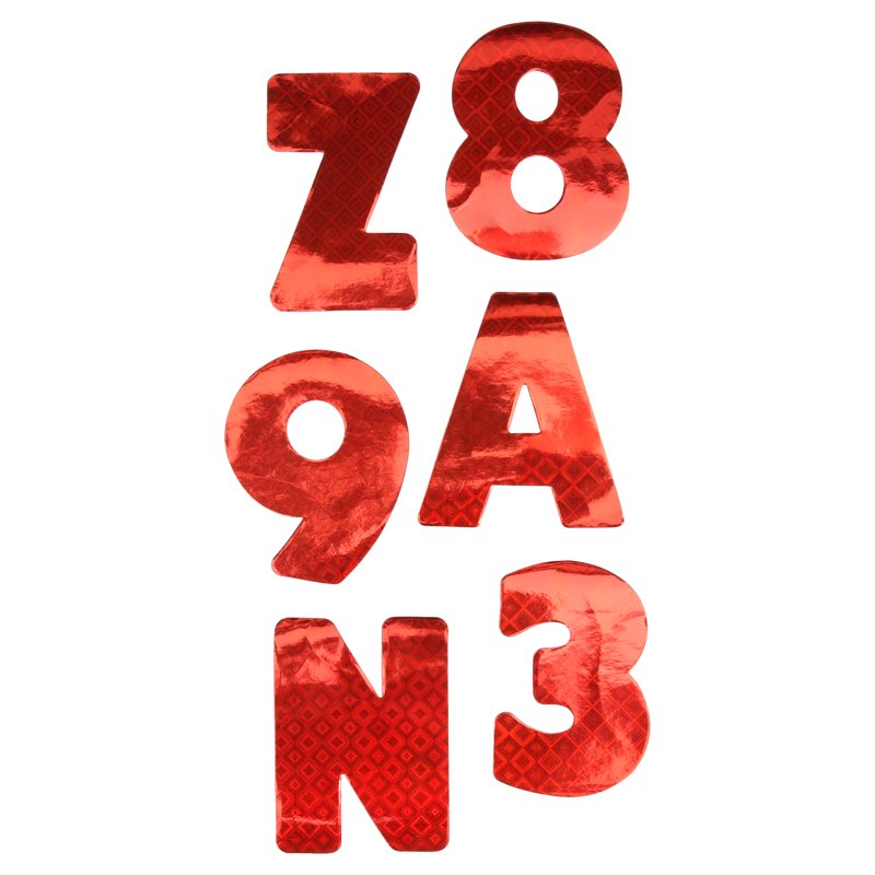 Multi-Color Jumbo Paper Letters and Numbers for Posters - 108 Pieces