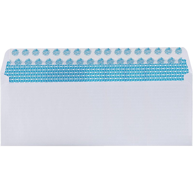 Self-Seal Security Envelopes Windowless White 4-1/8" x 9-1/2" Office Mailers 100+