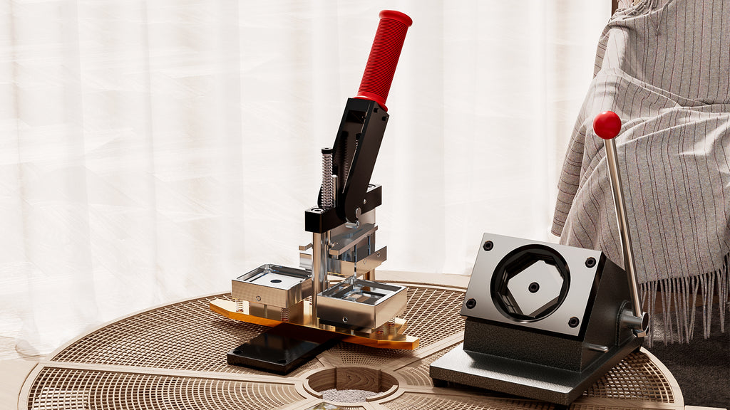 DIY Photo Magnet Maker Kit with Press Machine & 100 Materials - 2x2 Inch