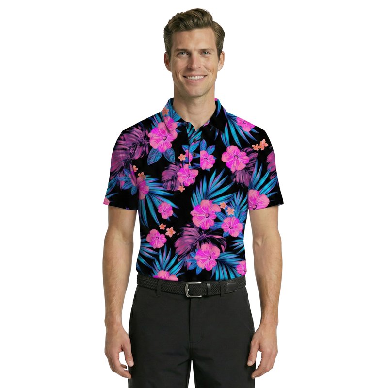 Men's Golf Polo with UPF 50+ Sun Protection | Performance & Comfort