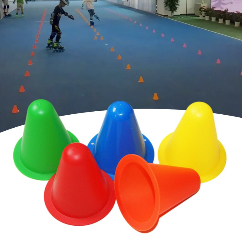 Mini Traffic Cones for Skating and Sports Training - 10 Pack, Orange